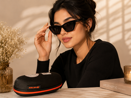 Luxury Cat Eye Sunglasses for Women – Black Frame