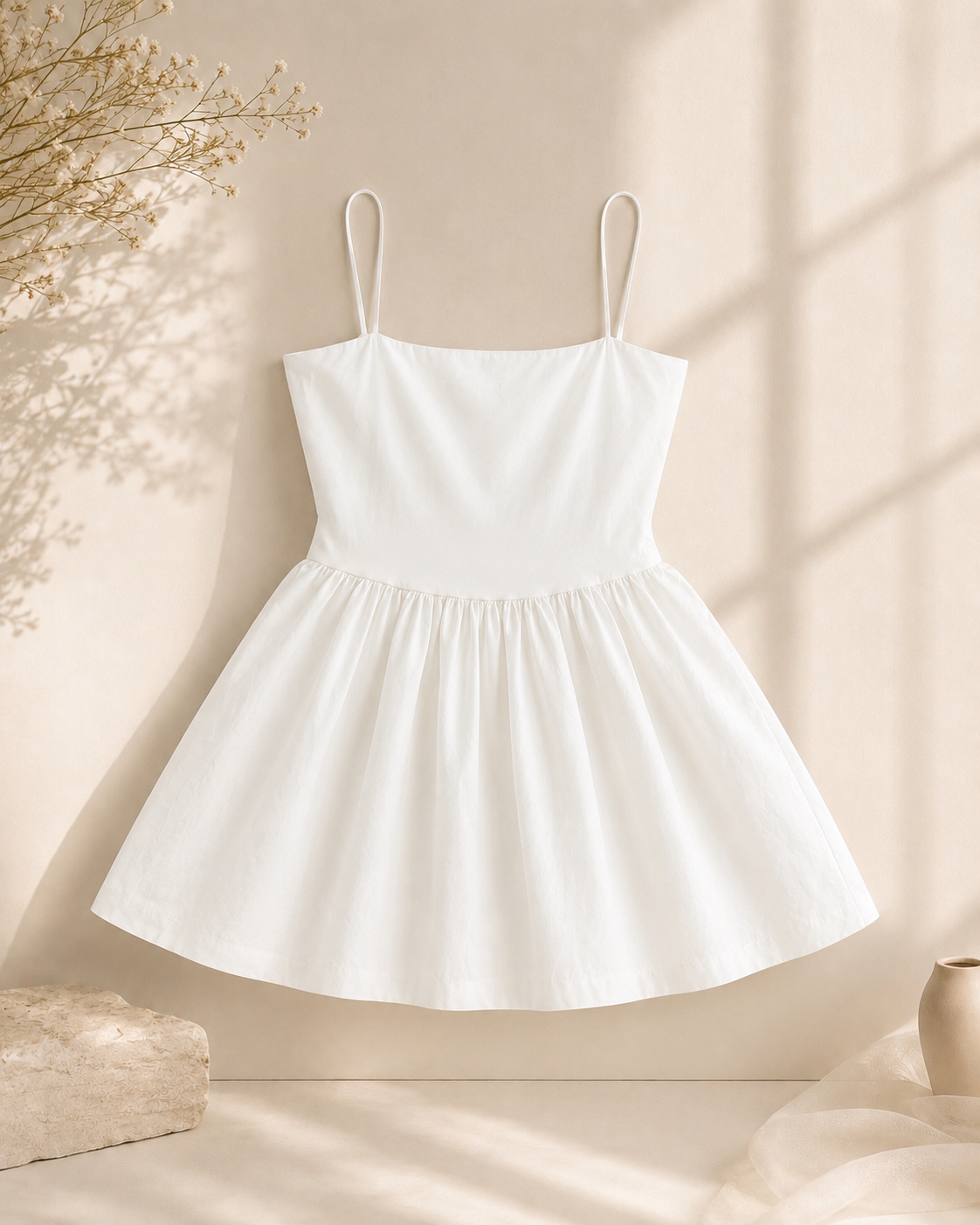 Elegant White Mini Dress