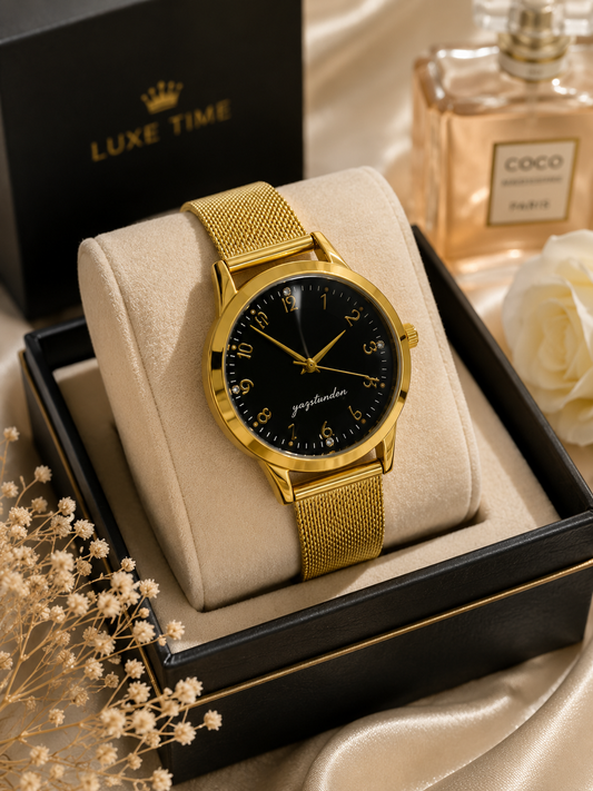 Women's Luxury Gold Mesh Strap Watch