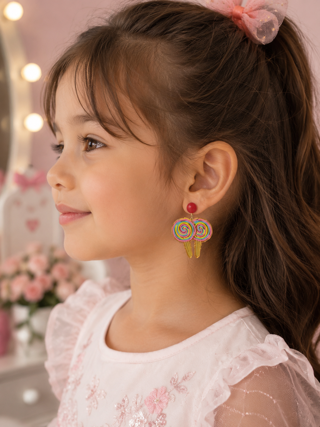 Women's Colorful Lollipop Drop Earrings