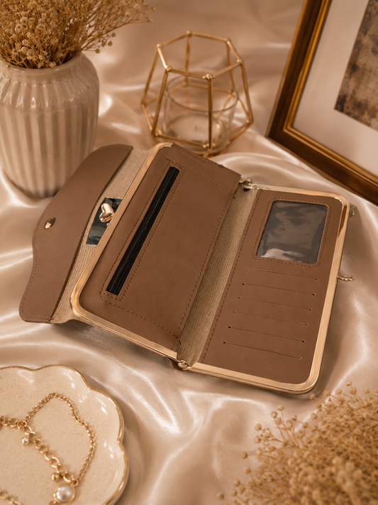 Women's e: Luxury Crown Clutch Wallet