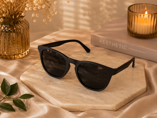 Classic Black Square Sunglasses for Women