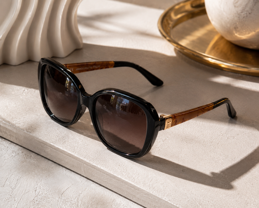 Luxury Oversized Black Sunglasses for Women
