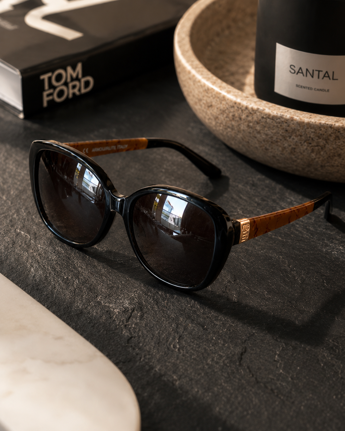 Luxury Oversized Black Sunglasses for Women