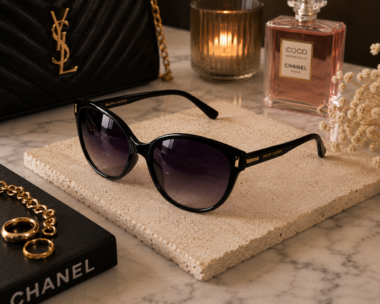 Luxury Cat Eye Sunglasses for Women – Black