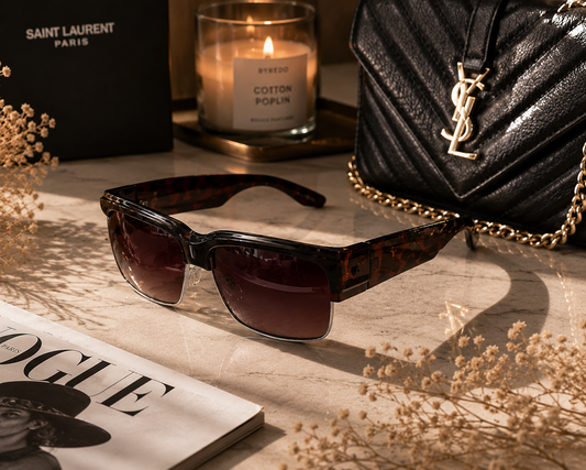 Luxury Tortoiseshell Shield Sunglasses for Women – Retro Chic Fashion Eyewear